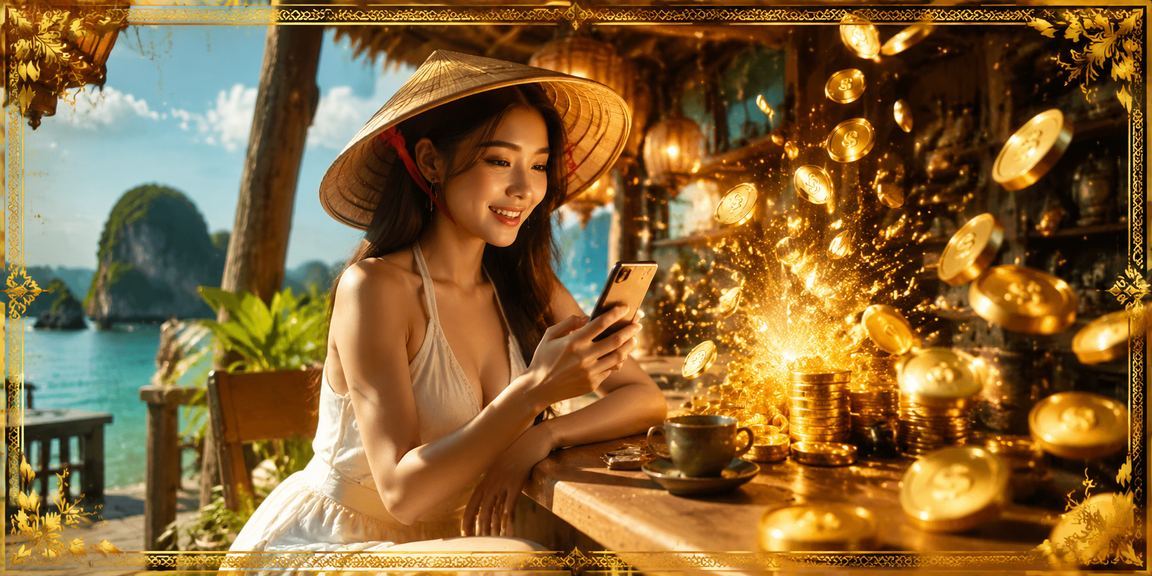 Người dùng 789w tại Buôn Ma Thuột truy cập casino di động với nón lá truyền thống