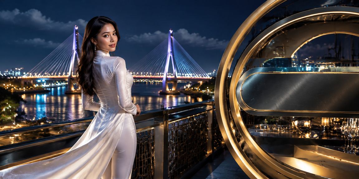 Người phụ nữ mặc áo dài Cần Thơ đặt cược thể thao qua điện thoại di động