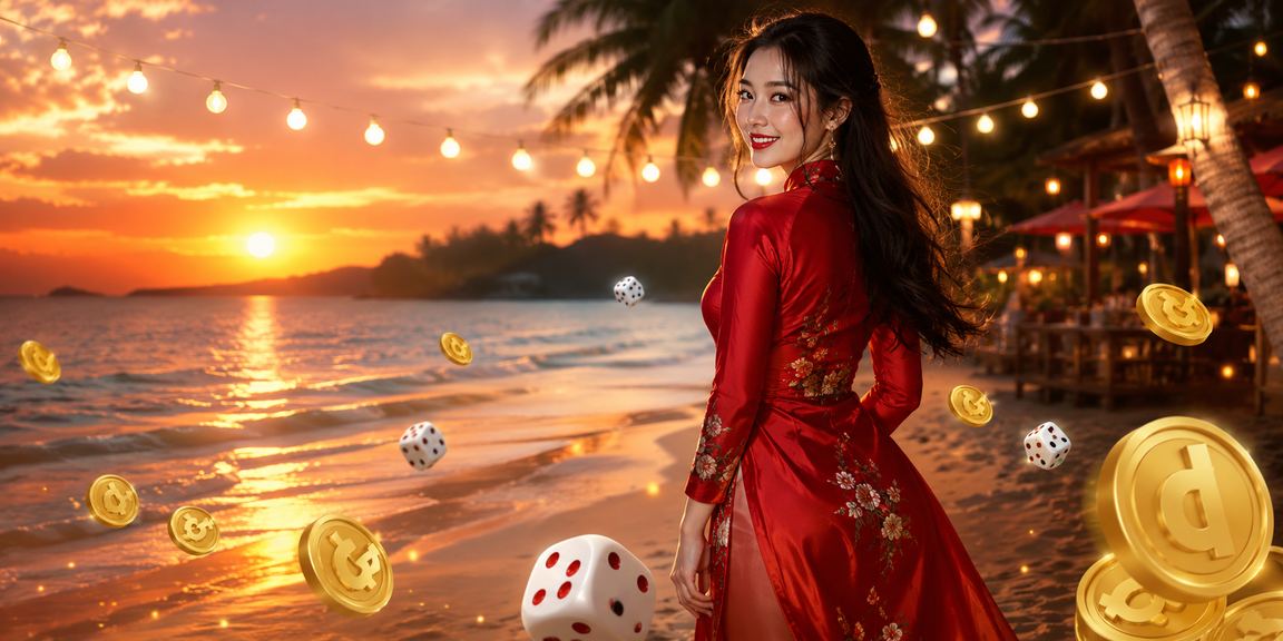 Trò chơi Tài Xỉu tại 789w với hình ảnh áo dài Phú Quốc